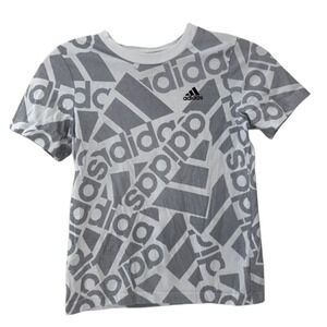 Adidas Boy's Youth Logo Soccer Sports Tee Shirt Size Small Youth 8